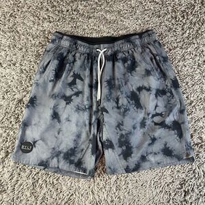 BYLT Basics Tie-Dye Athletic Shorts - Black and Gray